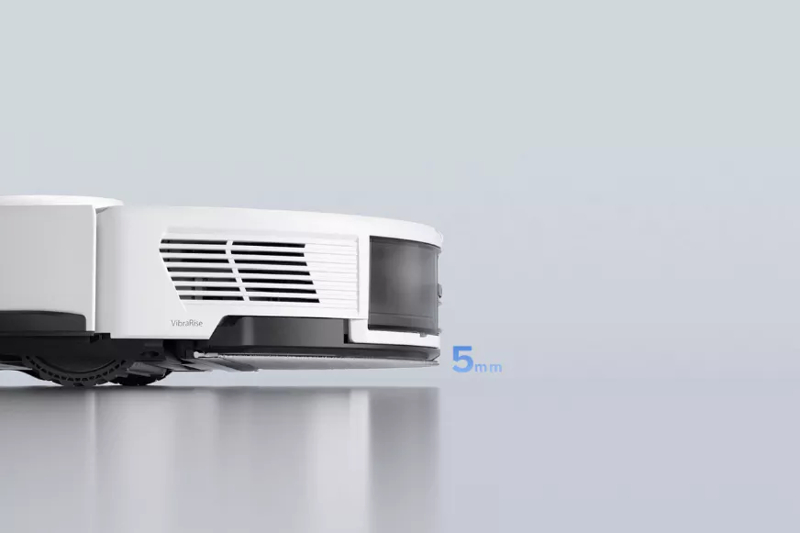 Das Wischmodul des Roborock S8+ wird um 5 mm angehoben.